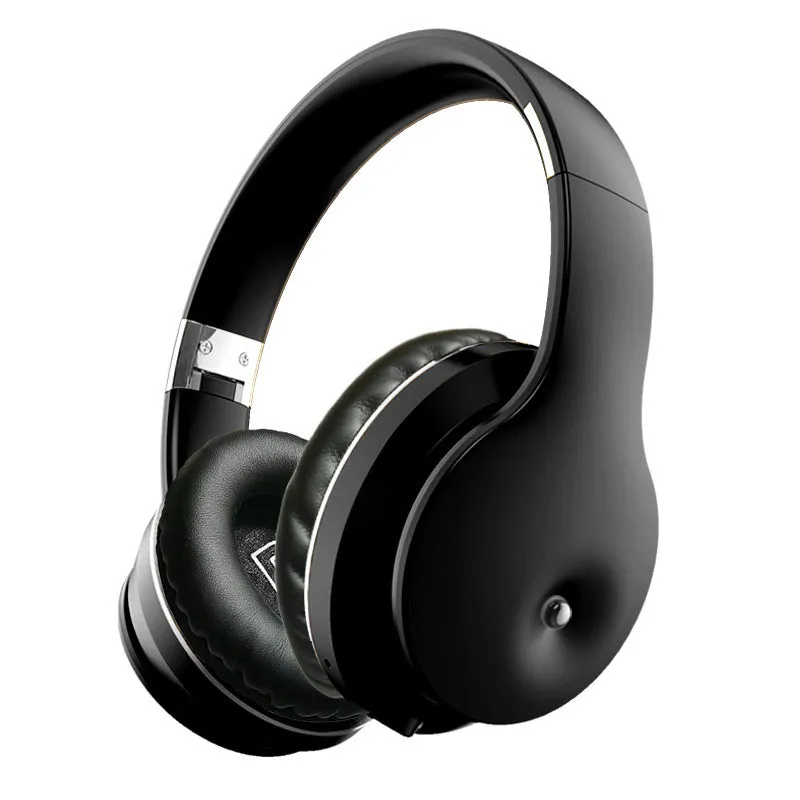 Wireless Bluetooth headset sports running headworn in gold with battery display and NFC