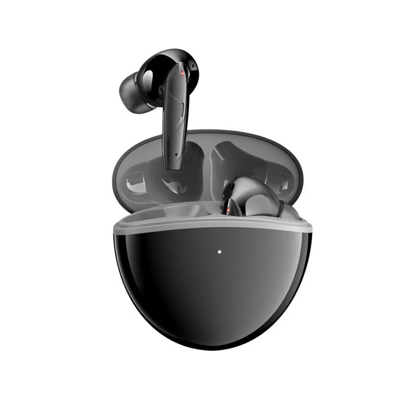 Wireless Bluetooth headset with ENC call noise reduction, low latency for gaming, plastic build, black colour