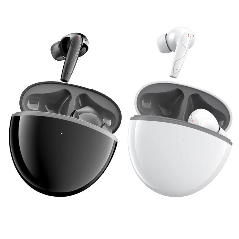 Wireless Bluetooth headset with ENC call noise reduction, low latency for gaming, plastic build, black colour