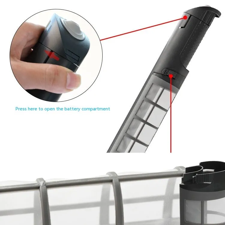Ehan electric sand washer 3531 for fish tank cleaning, transparent black plastic, 65cm length