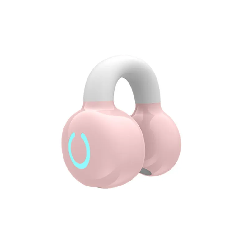 Clip-on Bluetooth headset YX03 in black silicone with simple style clip design for calls and music.