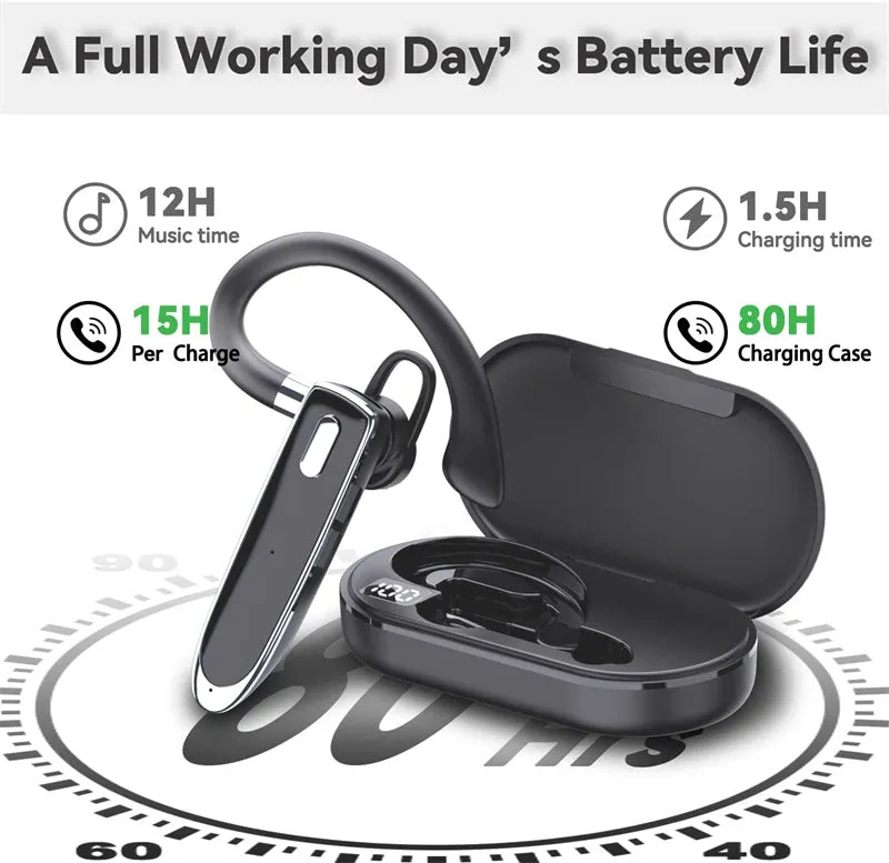 Wireless Bluetooth headset YYK5302 ear-mounted digital display waterproof noise reduction