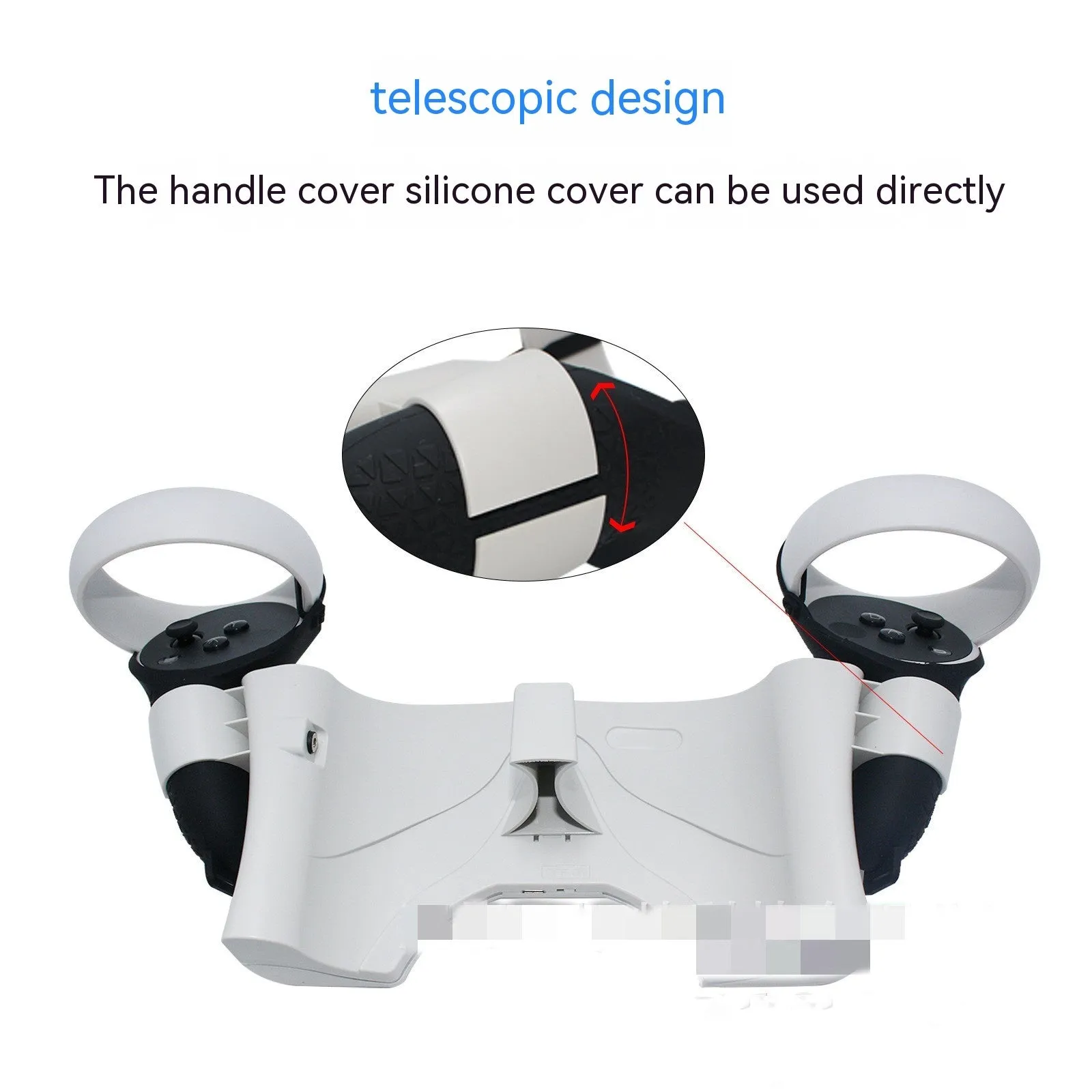 Milky white ABS wall-mounted quick charging set for Oculus Quest2 handle accessories with screw packing box