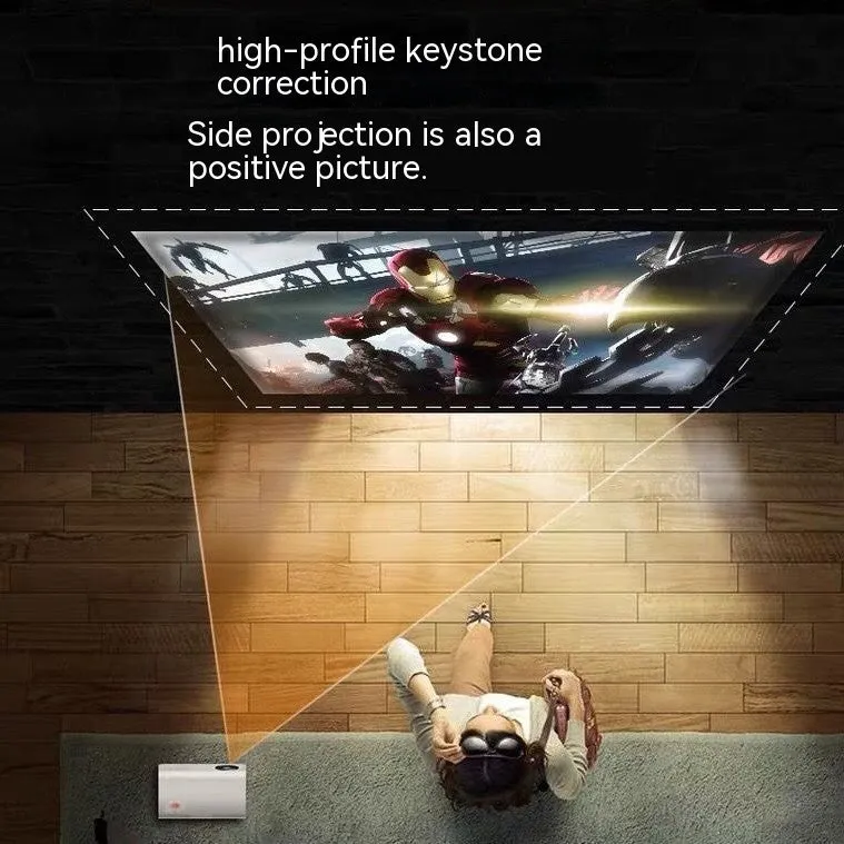 Small HD WiFi projector for office and home use with 1280x800 resolution and 2000 lumens brightness