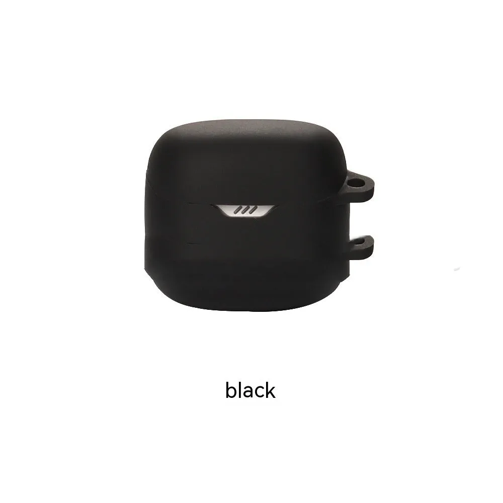 Silicone earphone case for TUNE FLEX small crystal bean charging bin in Black Nude soft shell