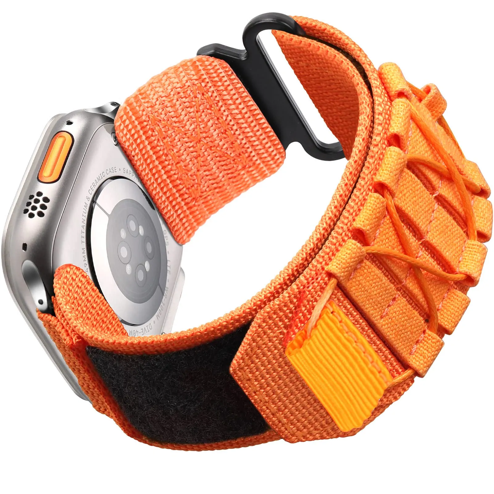 Apple Watch nylon canvas loop strap in five colours for 38/40/41mm and 42/44/45/49mm sizes