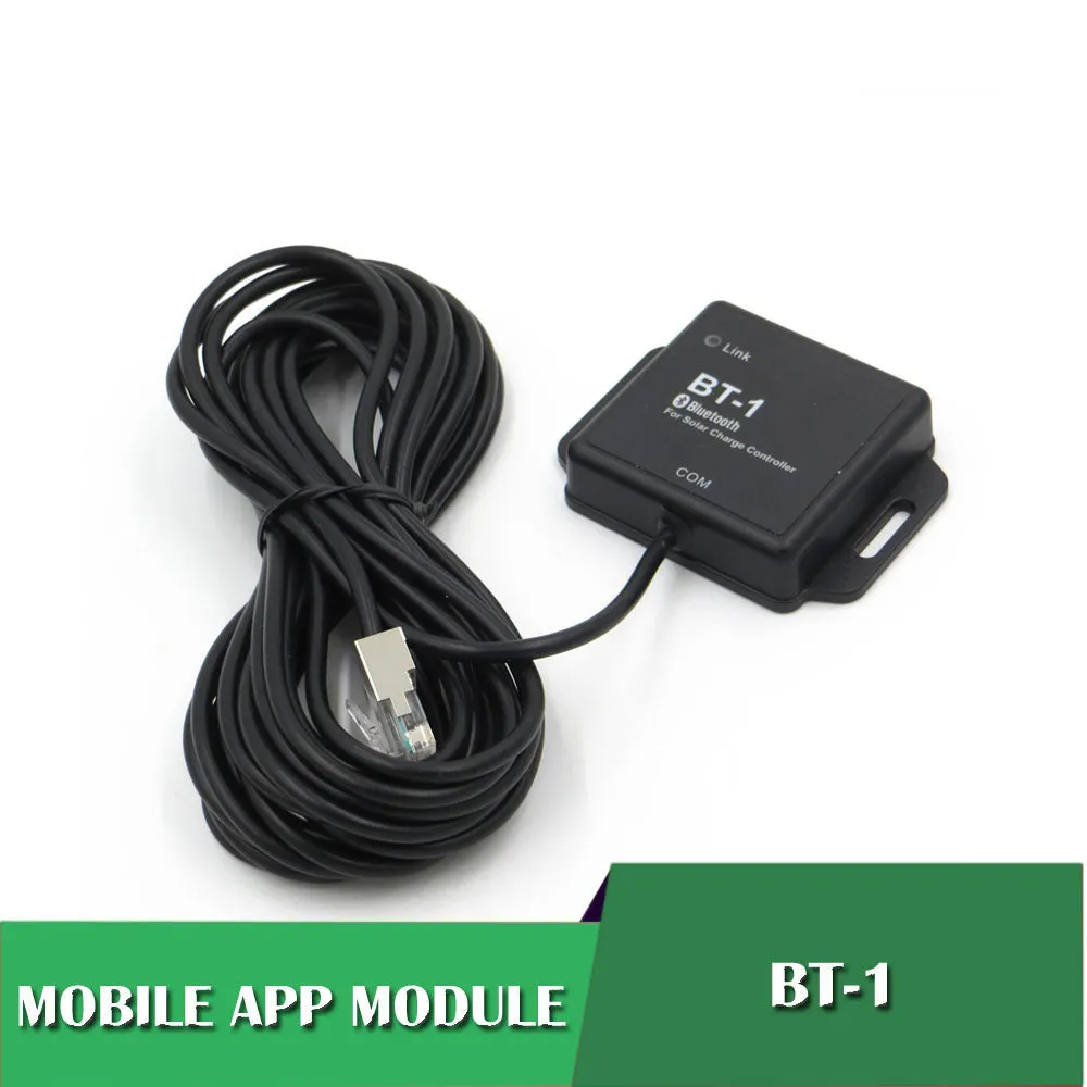 BT-1 solar panel controller with Bluetooth module for 12V/24V battery systems