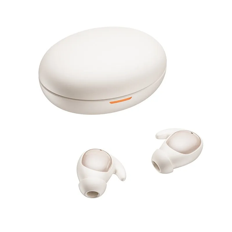 Sleep Headset TWS Wireless Bluetooth Sports Binaural In-Ear Earphones in Night Black on a white background