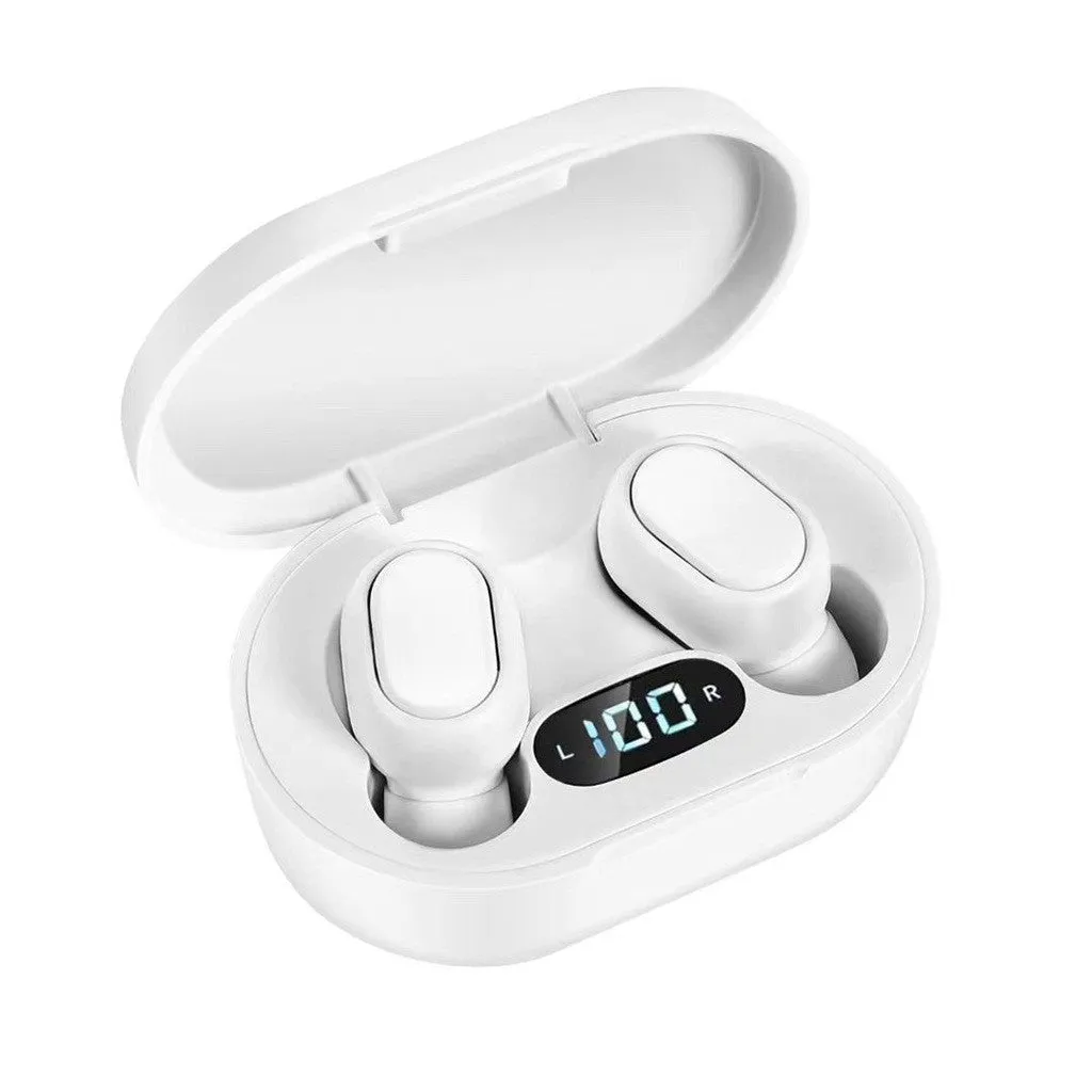 New E7S wireless binaural mini in-ear sports Bluetooth headset with ear hook design in black