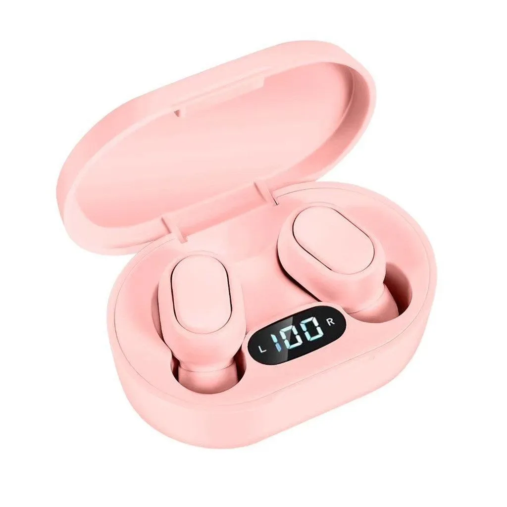 New E7S wireless binaural mini in-ear sports Bluetooth headset with ear hook design in black