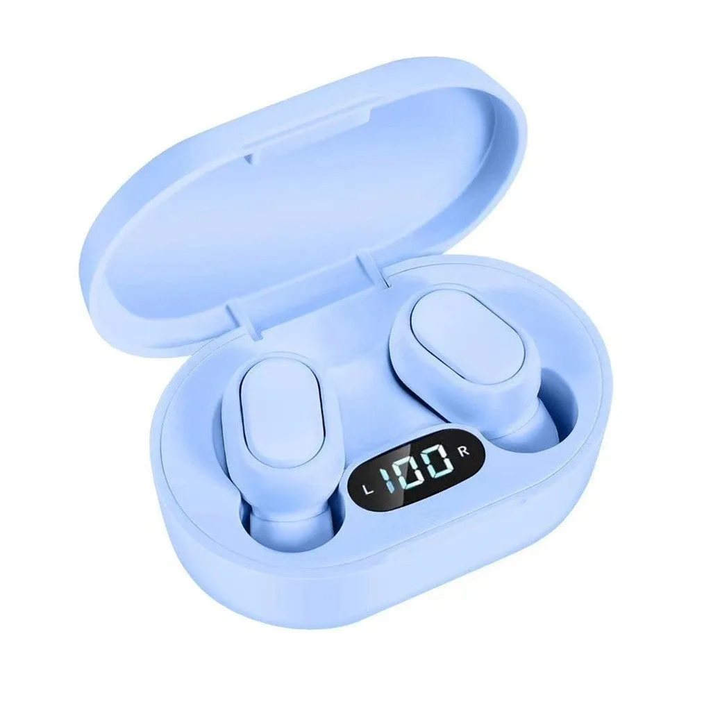New E7S wireless binaural mini in-ear sports Bluetooth headset with ear hook design in black