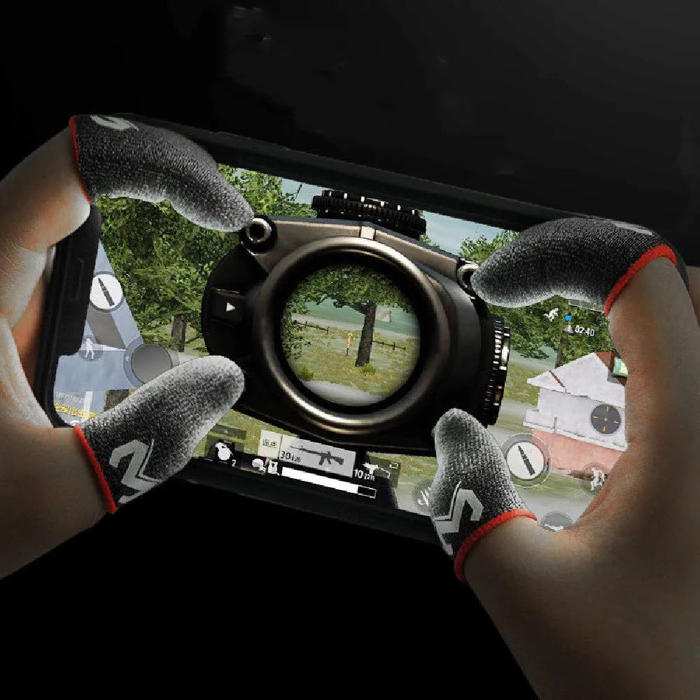 Slim silver cloth finger stall sweat-proof non-slip for esports players