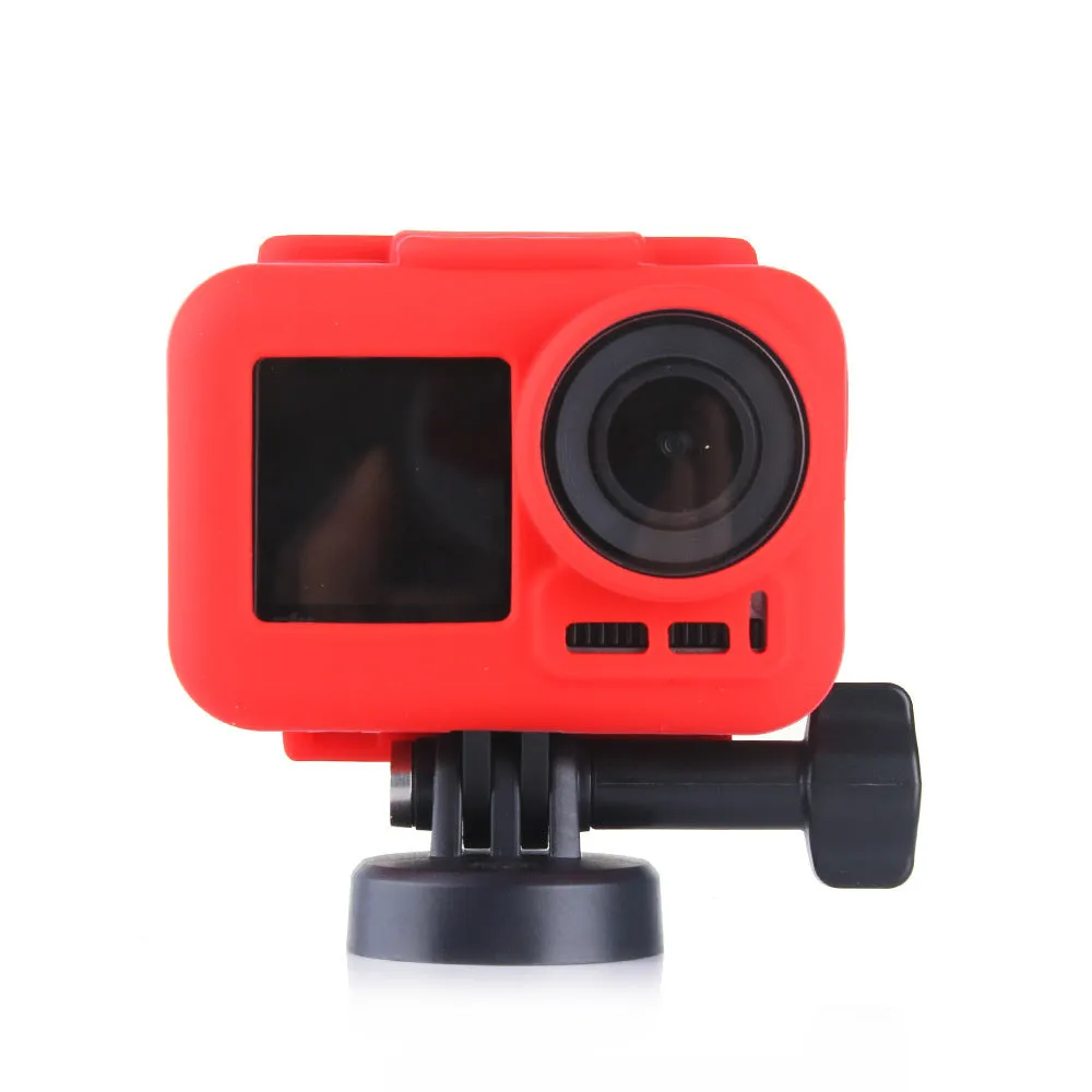 Silicone case for DJI Osmo Action camera in six colour options – black, blue, green, orange, red, white