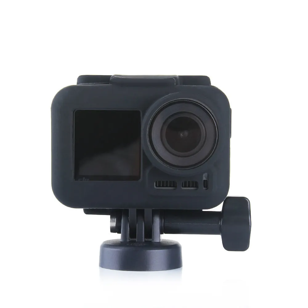 Silicone case for DJI Osmo Action camera in six colour options – black, blue, green, orange, red, white