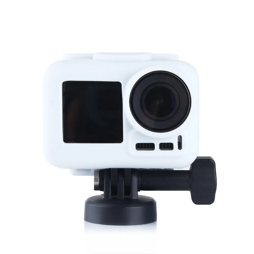 Silicone case for DJI Osmo Action camera in six colour options – black, blue, green, orange, red, white