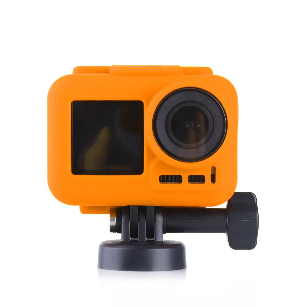 Silicone case for DJI Osmo Action camera in six colour options – black, blue, green, orange, red, white