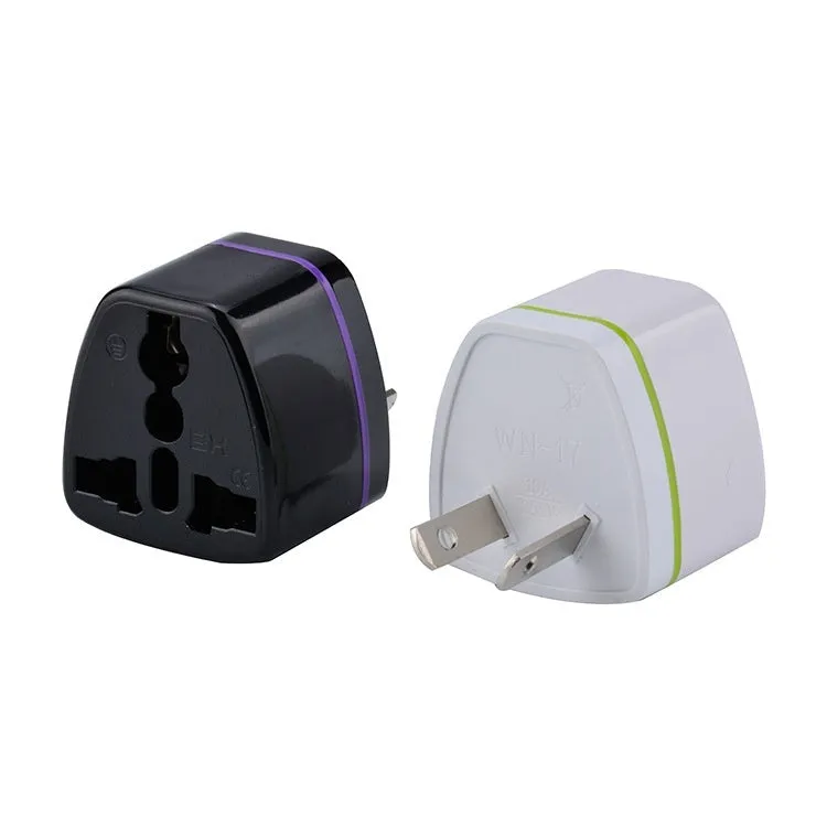 Pure copper global travel adapter plug in white, converting British and European standards, 10A 2500W
