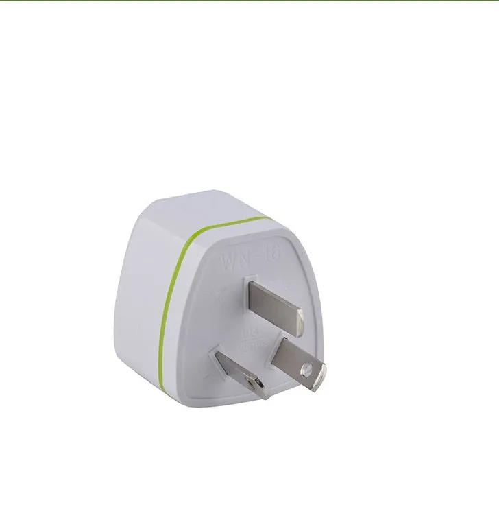 Pure copper global travel adapter plug in white, converting British and European standards, 10A 2500W
