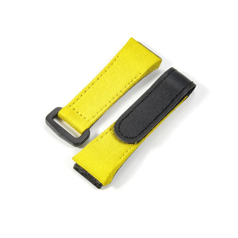 Mini Matt Dragon canvas waterproof watch strap 25mm interface for Richard RM50 RM53 Miller in black with screws