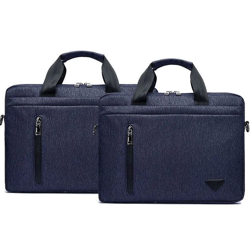 Large capacity waterproof nylon shoulder crossbody computer bag for men, 15-inch laptop compartment, frosted finish, multiple colours
