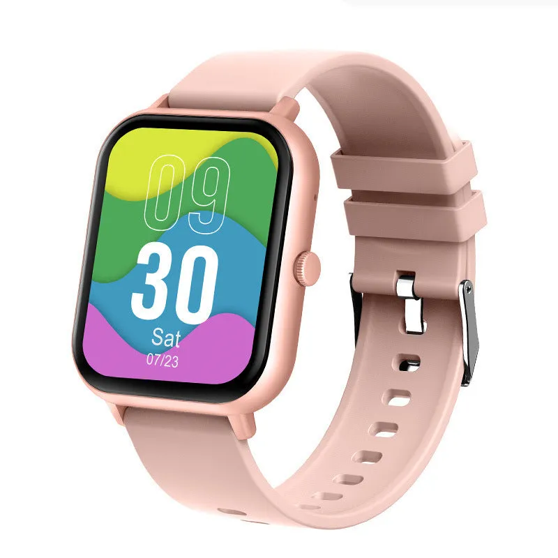 ZL54C Smart Watch in black with AMOLED screen displaying health metrics