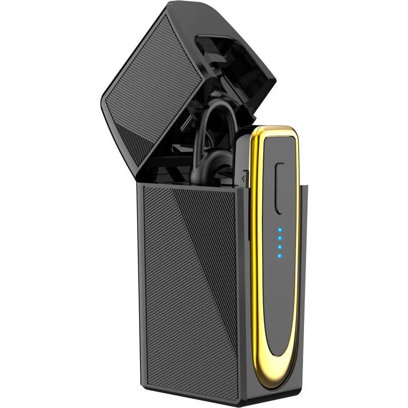 K23 wireless Bluetooth headset in black with sports style design, PC ABS body, and ear hook