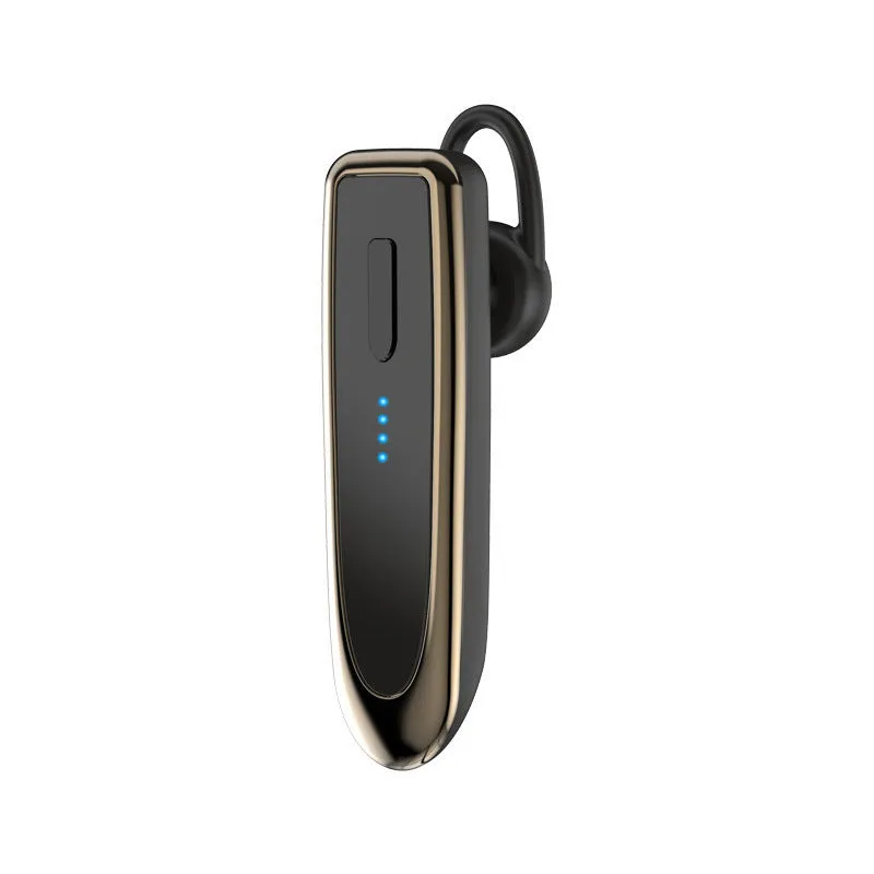 K23 wireless Bluetooth headset in black with sports style design, PC ABS body, and ear hook