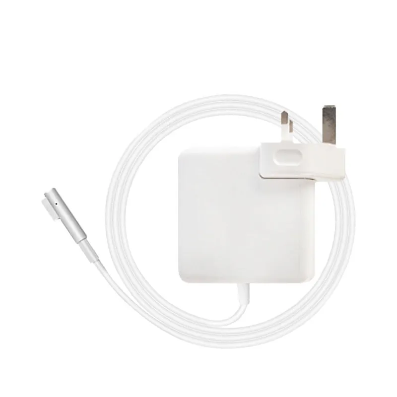 Laptop power charger 45W 60W 85W with L head and T head options and British Standard plug