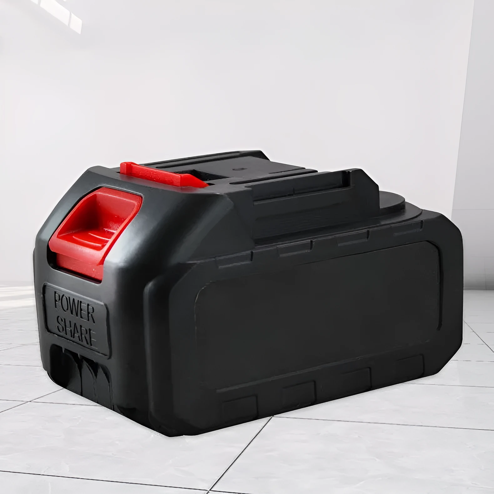 21V 4000mAh lithium battery pack with flat head cap, 5S2P configuration, 119x74x68mm
