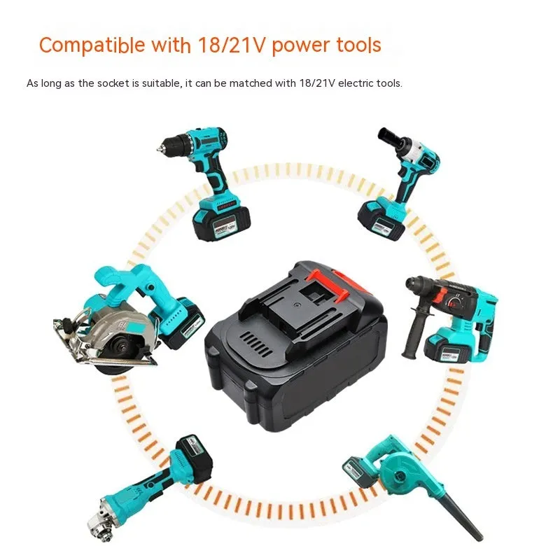 21V 4000mAh lithium battery pack with flat head cap, 5S2P configuration, 119x74x68mm