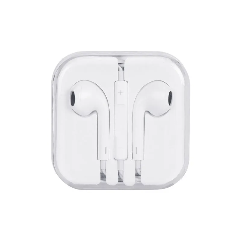 Universal wired earphone with crystal case and 120cm cable for iOS Android