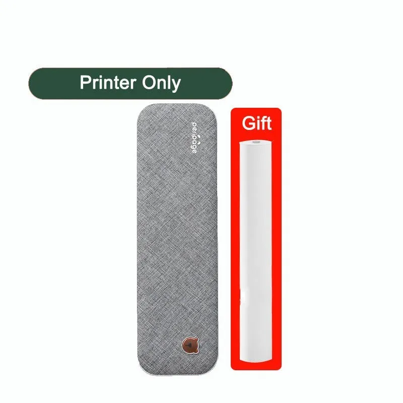 Mini A4 ink-free thermal printer with USB port and lithium battery for text printing on A4 paper