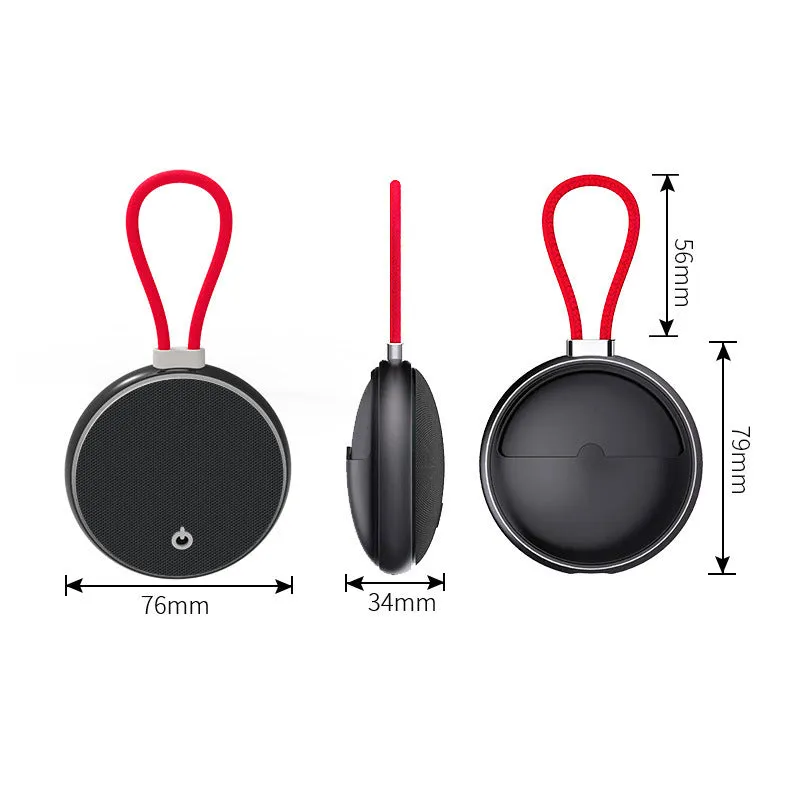 Wireless Bluetooth headset with noise reduction, wireless charging, power display, in black or red