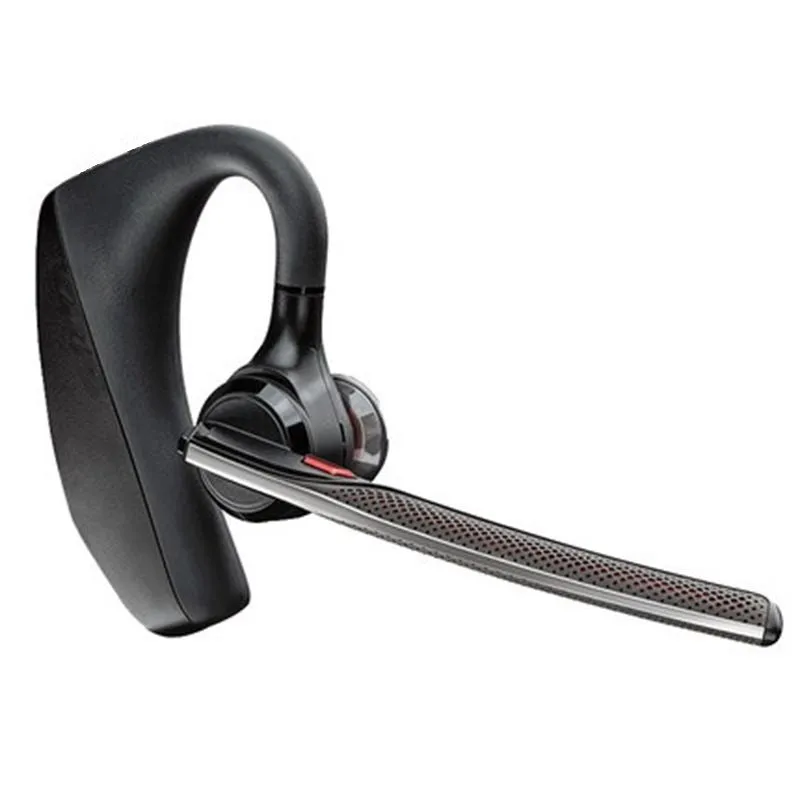 Black plastic stereo Bluetooth sports headphones with a large battery and call function.