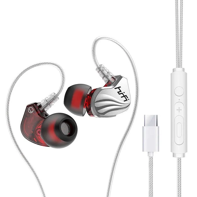 S2000 gunmetal in-ear wired headphones with 3.5mm plug on white background