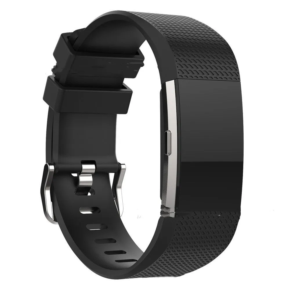 Smart silicone heart rate sports watch strap in soft silica gel, available in multiple colours for fitness tracking