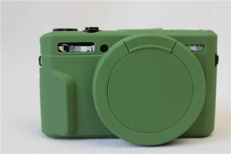 Silicone protective camera cover for Canon G7X Mark II and Mark III in four colours