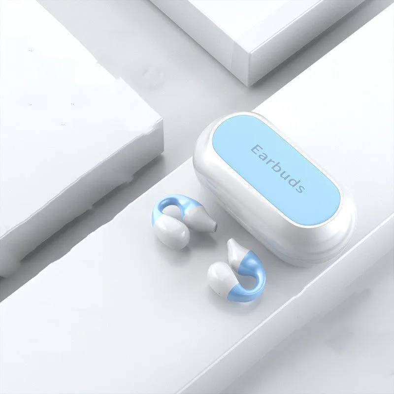 Mirror Digital noise cancelling waterproof Bluetooth headset in ear clip style, black colour