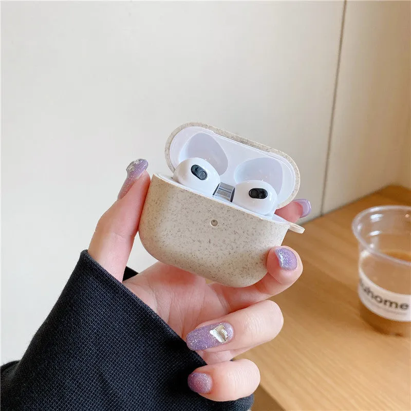 Silicone plastic protective sleeve for Apple AirPods in solid colour business simplicity style