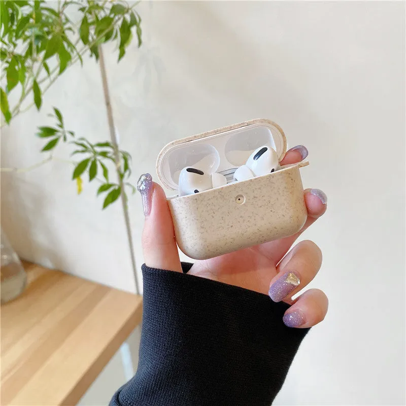 Silicone plastic protective sleeve for Apple AirPods in solid colour business simplicity style
