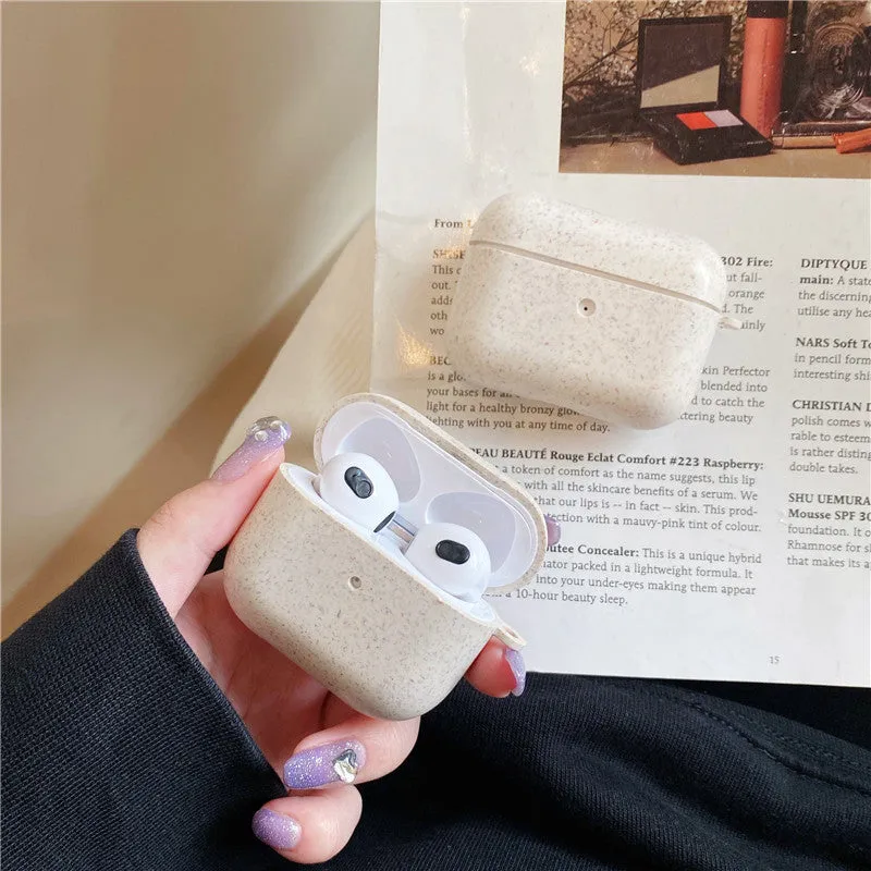 Silicone plastic protective sleeve for Apple AirPods in solid colour business simplicity style