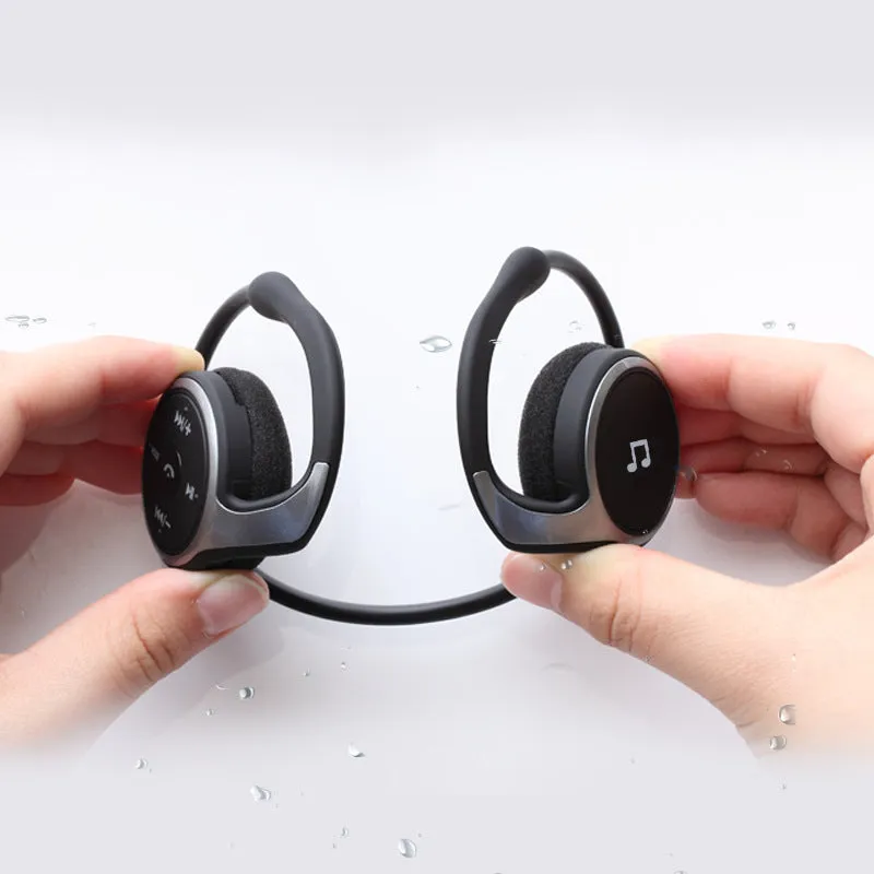 Stereo wireless Bluetooth headset in Black, Gold, and White colours with TF card and FM radio support