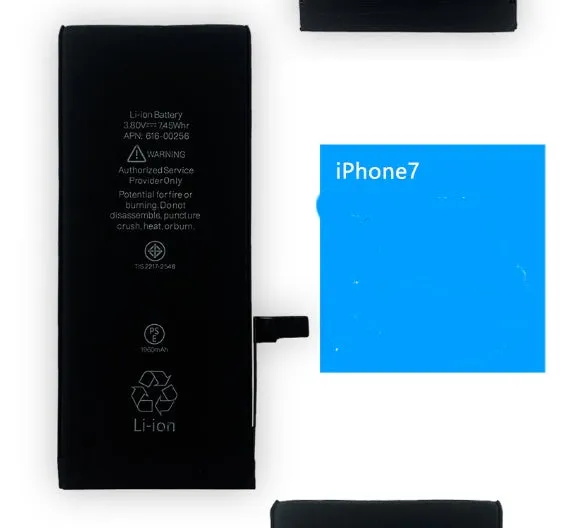 iPhone lithium battery replacement with 2501-3000mAh capacity for multiple models 4G to 15Pro Max