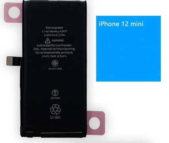 iPhone lithium battery replacement with 2501-3000mAh capacity for multiple models 4G to 15Pro Max