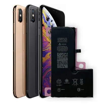 iPhone lithium battery replacement with 2501-3000mAh capacity for multiple models 4G to 15Pro Max