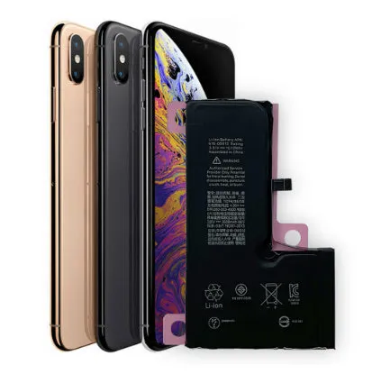 iPhone lithium battery replacement with 2501-3000mAh capacity for multiple models 4G to 15Pro Max