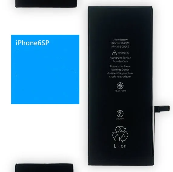 iPhone lithium battery replacement with 2501-3000mAh capacity for multiple models 4G to 15Pro Max