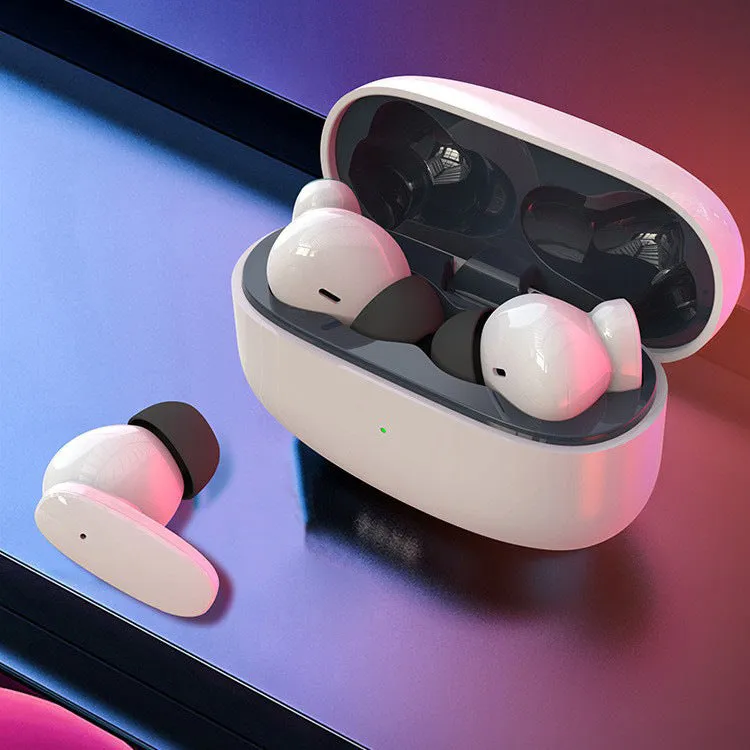 Wireless in-ear Bluetooth headset with F13 titanium membrane speaker, Type-C charging case, available in black, green, red, white