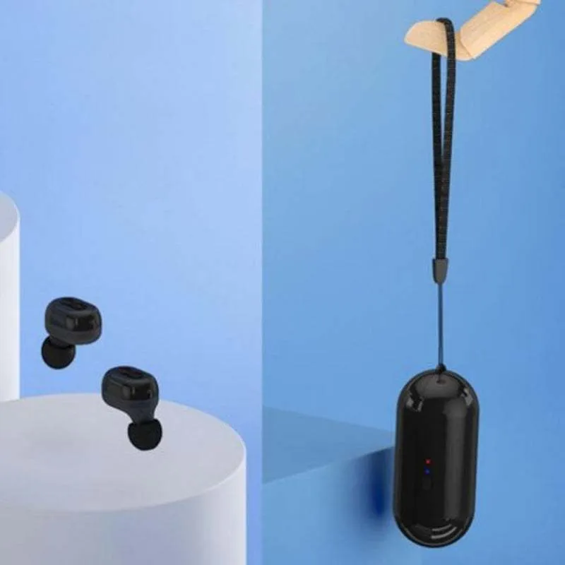 TWS Mini Touch True Wireless Bluetooth Headset black earbuds with charging case