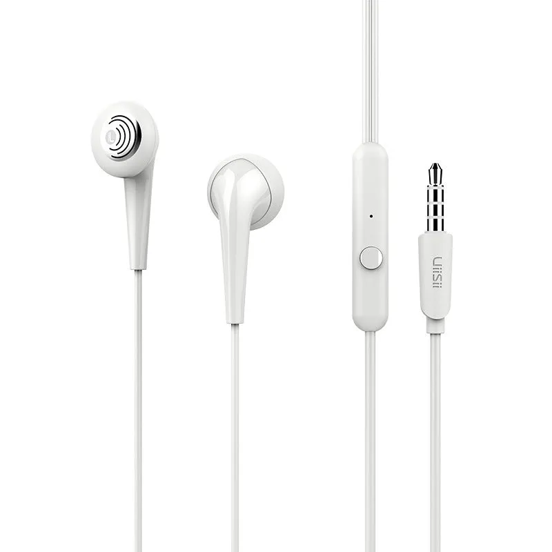 In-ear earphone with 14.2mm dynamic unit and metal sound ripples in black colour